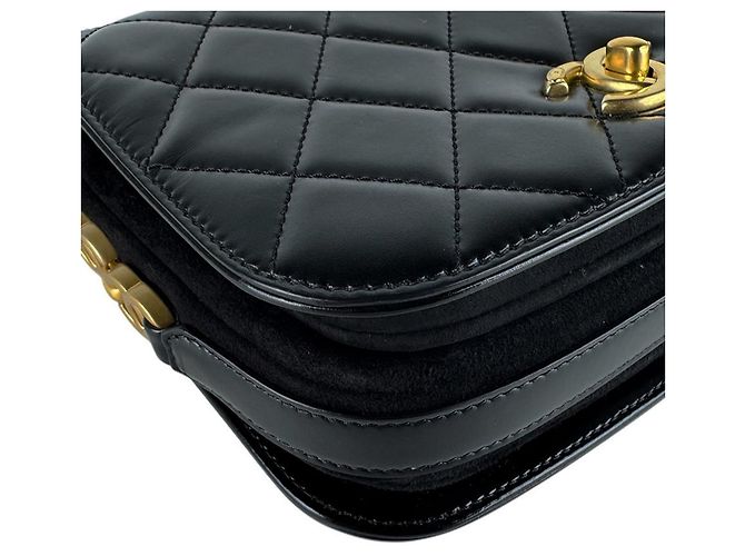 Borsa Messenger Chanel Matelassé Nero - vista 9