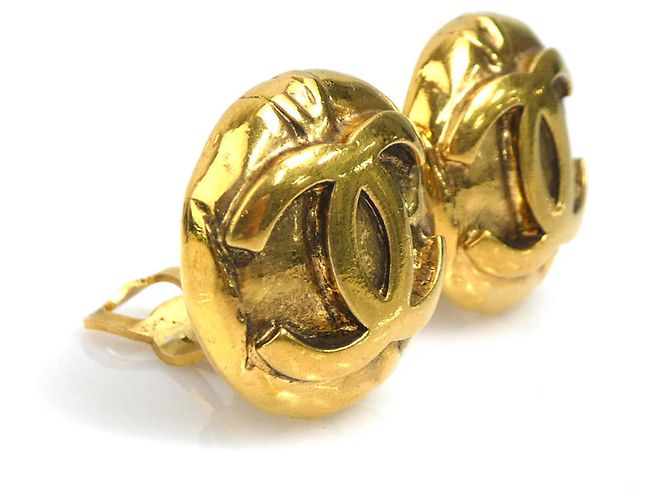 Orecchini a clip dorati Chanel D'oro - vista 2