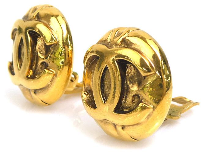 Orecchini a clip dorati Chanel D'oro - vista 3