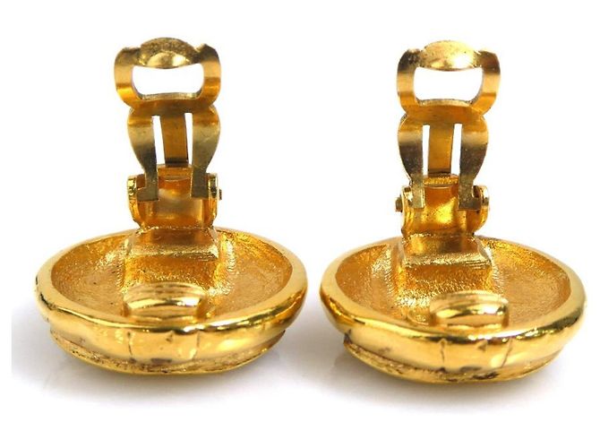 Orecchini a clip dorati Chanel D'oro - vista 7