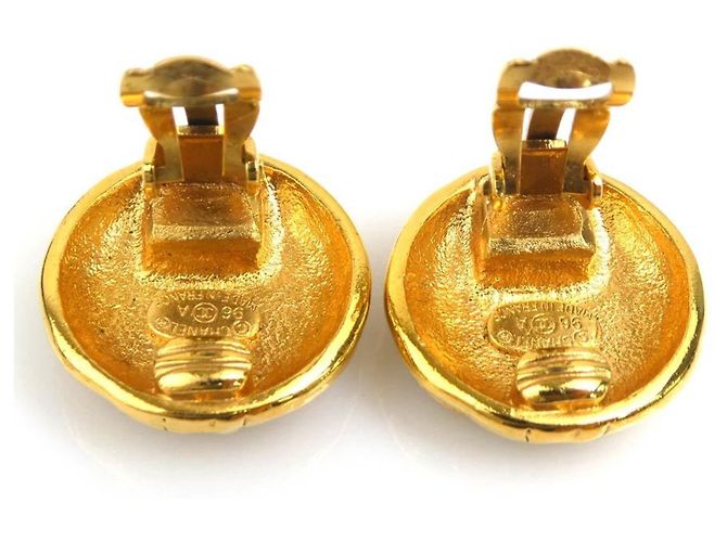 Orecchini a clip dorati Chanel D'oro - vista 8
