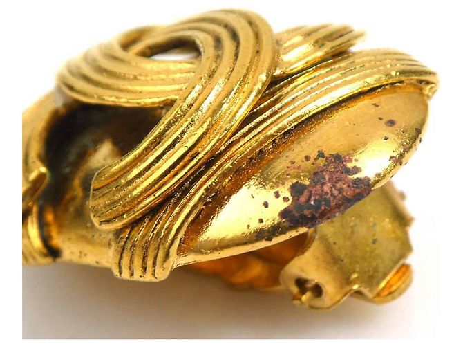 Chanel Clip-Ohrringe in Gold Golden - Ansicht 9