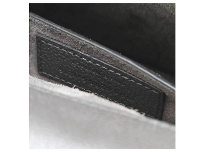 Borsa a tracolla in pelle grigia Saint Laurent Marrone - vista 16