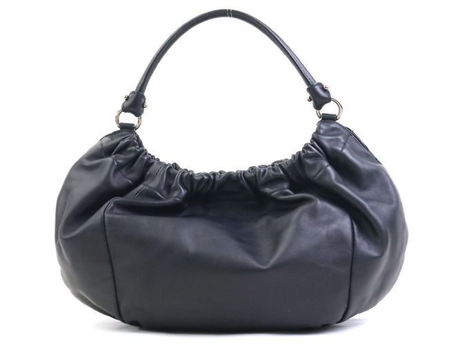Borsa a tracolla in pelle nera Salvatore Ferragamo Nero - vista 3