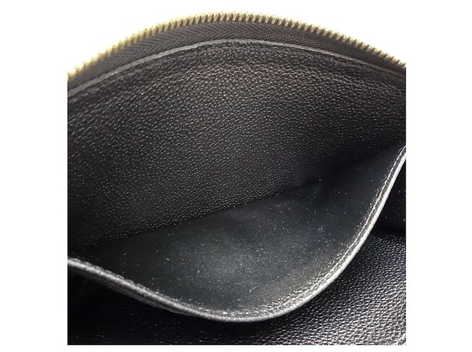 Louis Vuitton Monogram Empreinte Stitch Long Wallet Schwarz Beige - Ansicht 12