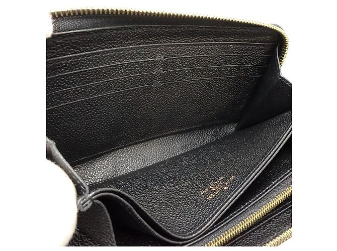 Louis Vuitton Monogram Empreinte Stitch Long Wallet Schwarz Beige - Ansicht 8