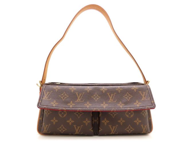 Borsa a Spalla Louis Vuitton Monogram Vivacite MM Marrone - vista 2