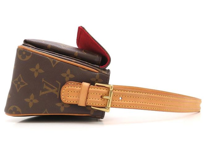 Borsa a Spalla Louis Vuitton Monogram Vivacite MM Marrone - vista 3