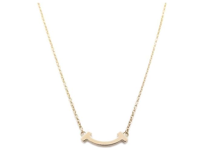 Collana Tiffany & Co. T Smile Mini in oro rosa 18K - vista 2