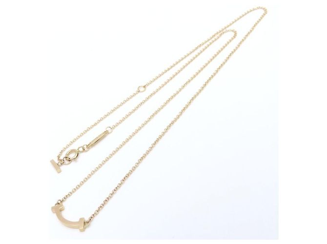 Collana Tiffany & Co. T Smile Mini in oro rosa 18K - vista 3