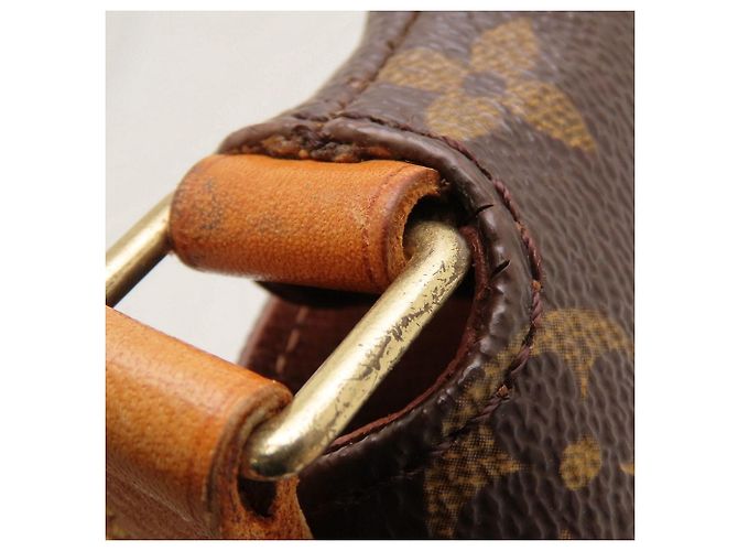 Borsa a tracolla Louis Vuitton Monogram Musette Salsa Marrone - vista 16