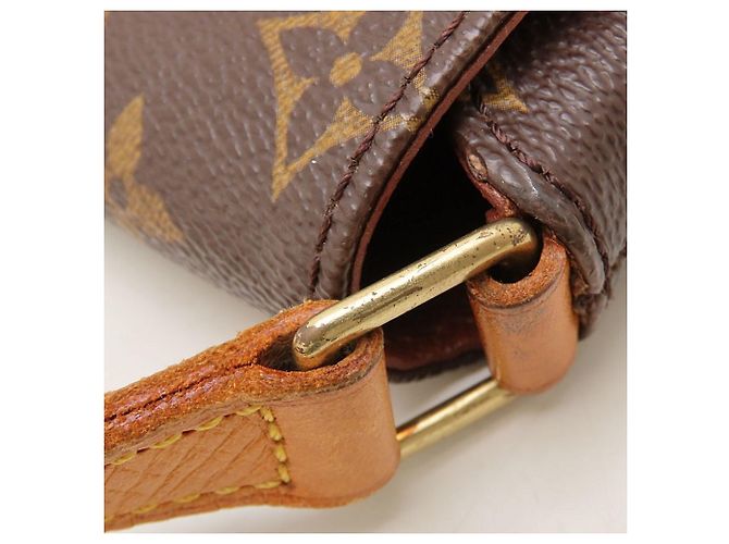 Borsa a tracolla Louis Vuitton Monogram Musette Salsa Marrone - vista 19