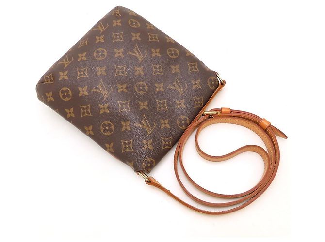 Borsa a tracolla Louis Vuitton Monogram Musette Salsa Marrone - vista 5