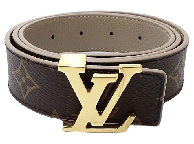 Louis Vuitton Gürtel aus beigem Leder - Ansicht 2