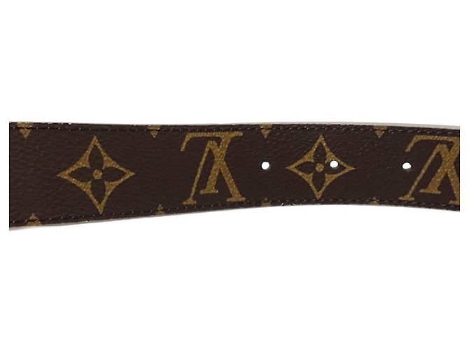 Louis Vuitton Gürtel aus beigem Leder - Ansicht 3