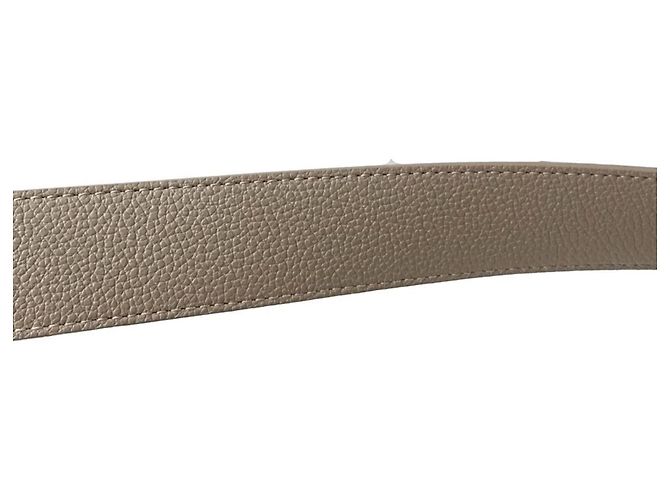 Louis Vuitton Gürtel aus beigem Leder - Ansicht 4