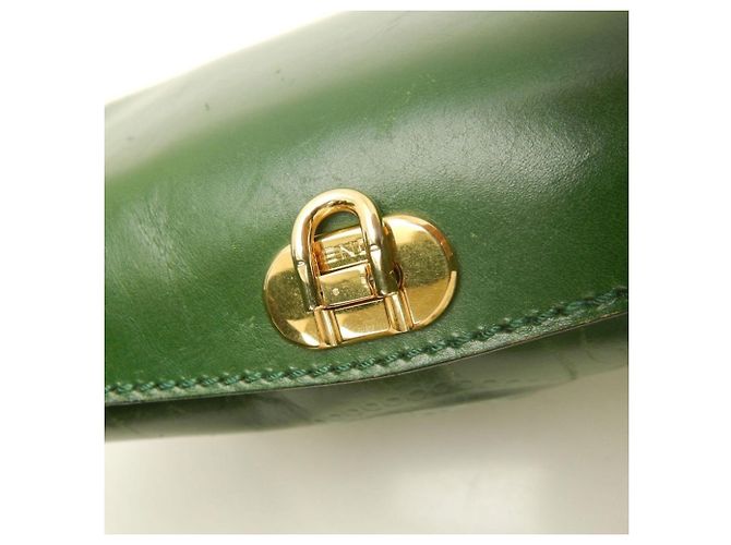 Borsa Fendi Janus con motivo greco Verde - vista 13