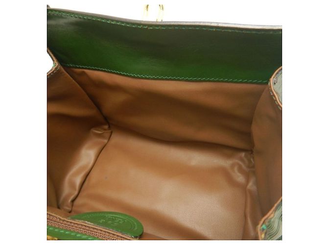 Borsa Fendi Janus con motivo greco Verde - vista 18