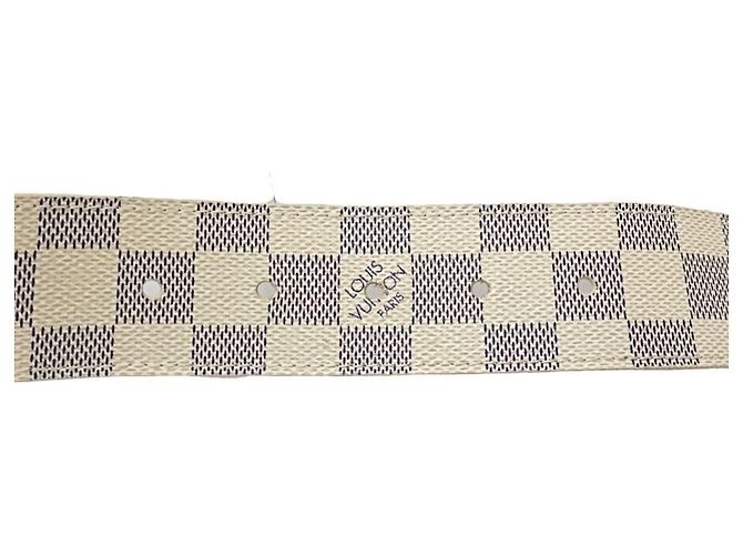 Cinturón Louis Vuitton Damier Azur Blanco - vista 10