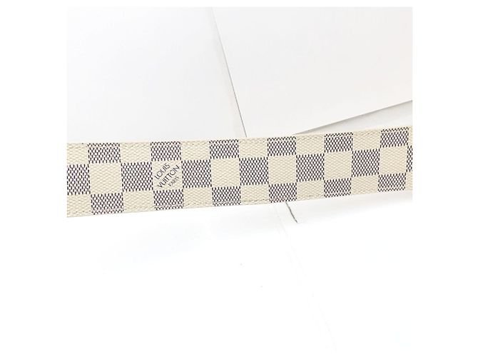 Cinturón Louis Vuitton Damier Azur Blanco - vista 11