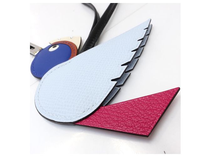 Hermès Portachiavi Birdie Hermes Blu - vista 6