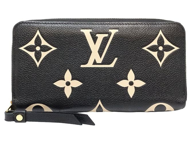 Cartera larga Louis Vuitton Monogram Empreinte Negro Beige - vista 2