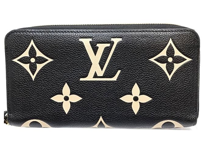 Cartera larga Louis Vuitton Monogram Empreinte Negro Beige - vista 3