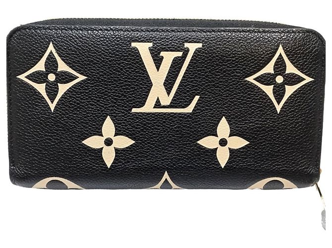Cartera larga Louis Vuitton Monogram Empreinte Negro Beige - vista 4