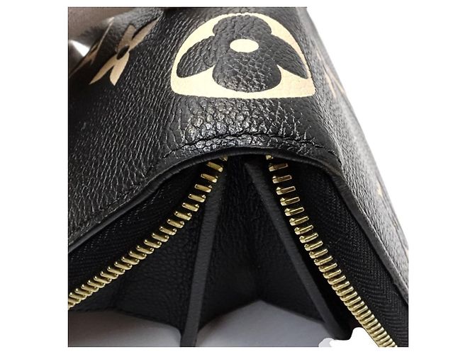 Cartera larga Louis Vuitton Monogram Empreinte Negro Beige - vista 6