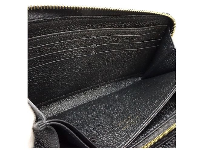 Cartera larga Louis Vuitton Monogram Empreinte Negro Beige - vista 8