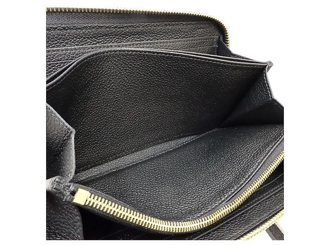 Cartera larga Louis Vuitton Monogram Empreinte Negro Beige - vista 9