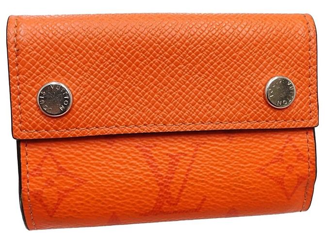Cartera tríptico Louis Vuitton Taigarama Naranja - vista 3