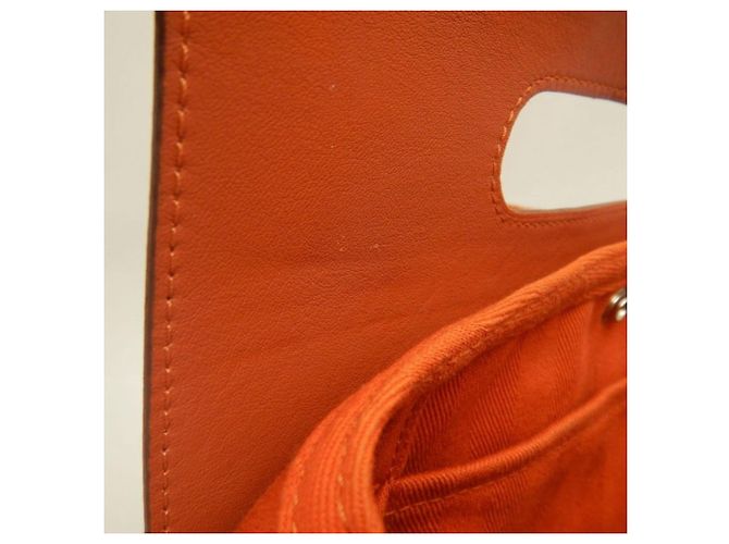 Hermès Hermes Valparaiso PM Handtasche Orange - Ansicht 19