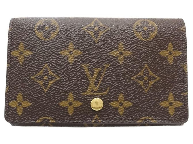 Cartera de doble pliegue Louis Vuitton Monogram marrón Castaño - vista 2