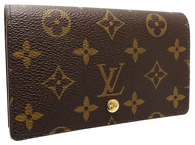 Cartera de doble pliegue Louis Vuitton Monogram marrón Castaño - vista 3