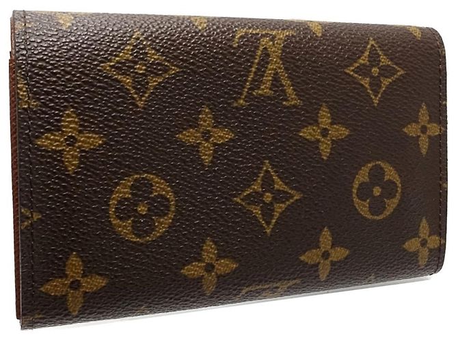 Cartera de doble pliegue Louis Vuitton Monogram marrón Castaño - vista 4