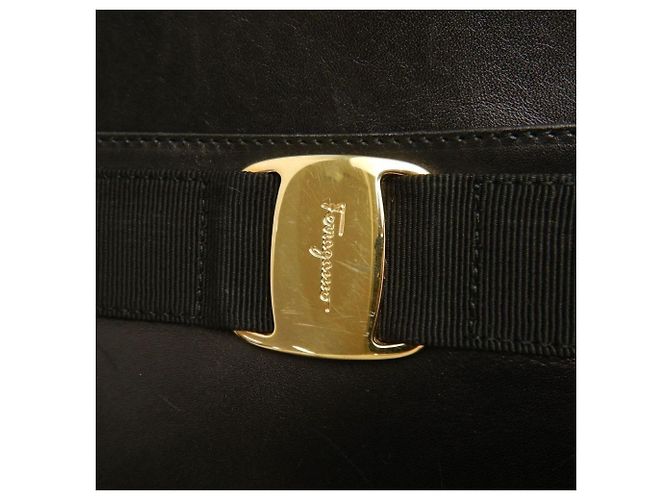 Borsa a Spalla Vara Salvatore Ferragamo Nero - vista 19