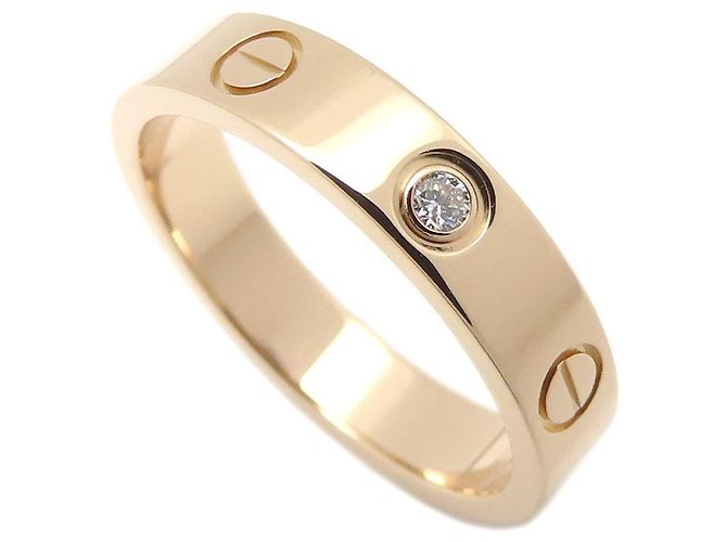 Anello Cartier Mini Love in oro rosa 18K - vista 2