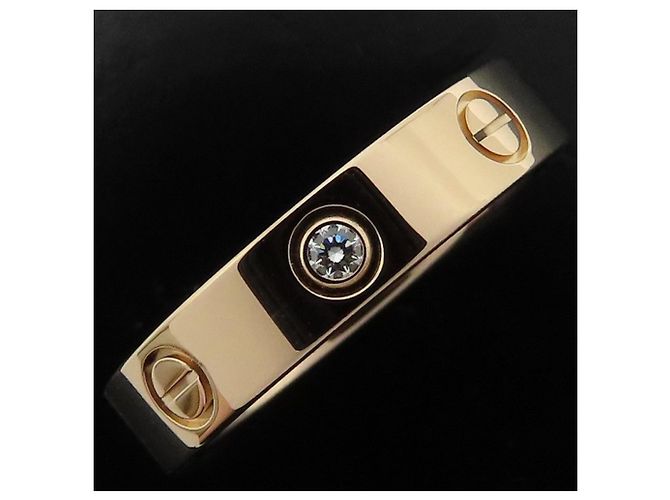 Anello Cartier Mini Love in oro rosa 18K - vista 5