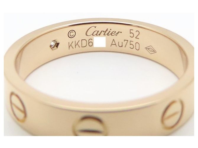 Anello Cartier Mini Love in oro rosa 18K - vista 6