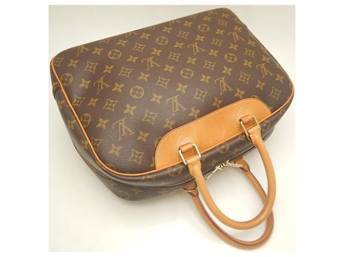 Borsa Louis Vuitton Monogram Deauville Marrone - vista 3