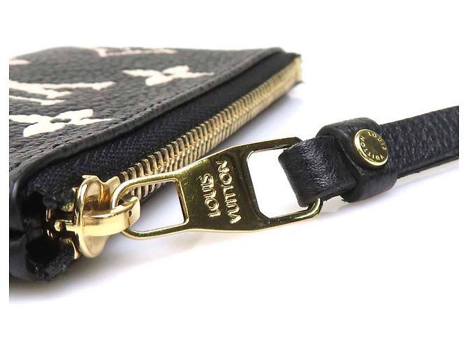 Tarjetero Monogram Empreinte Louis Vuitton Negro Beige - vista 10