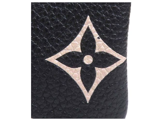 Tarjetero Monogram Empreinte Louis Vuitton Negro Beige - vista 9