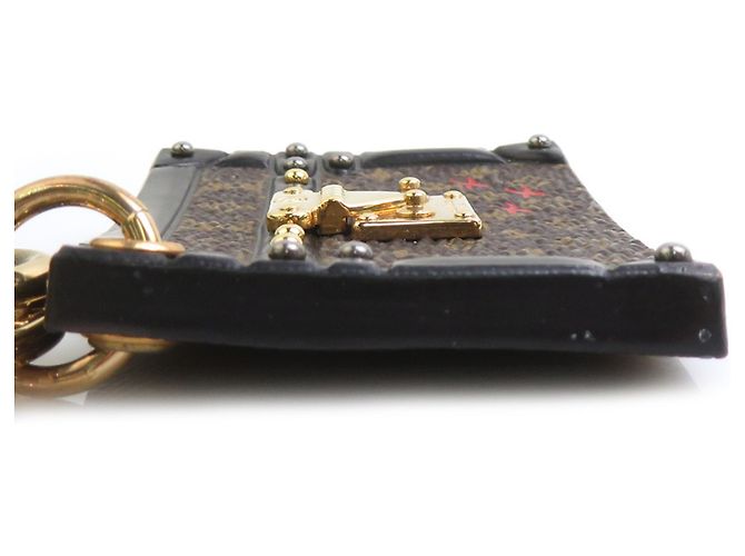 Charm per borsa Louis Vuitton Petite Malle Marrone Nero - vista 4