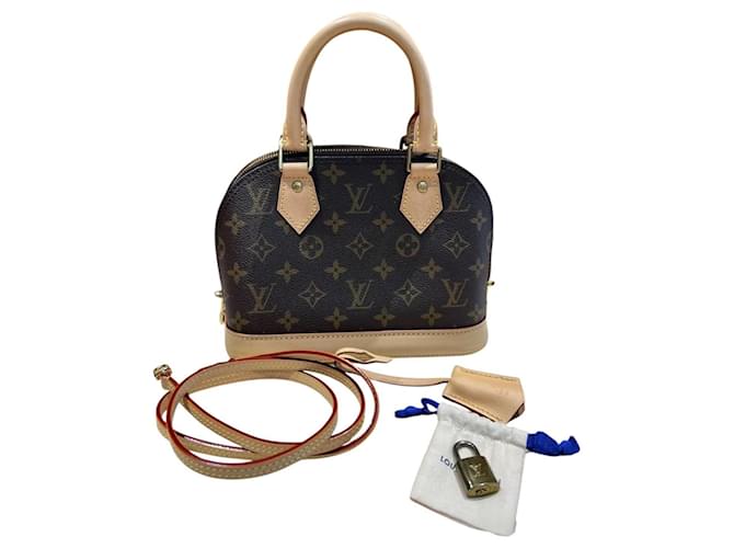 Louis Vuitton Borsa a mano Monogram Alma BB Marrone Monogramma - vista 3