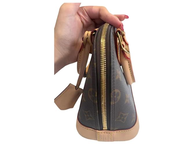 Louis Vuitton Borsa a mano Monogram Alma BB Marrone Monogramma - vista 9