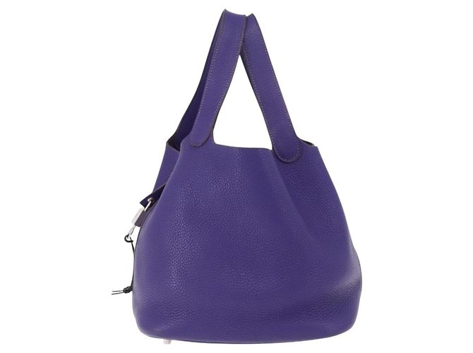 Hermès Hermes Picotin Lock Clemence MM Roxo - vista 2