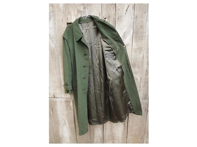 Autre Marque Sandro Ruggeri Cappotto Loden lungo in lana e alpaca, verde - vista 4