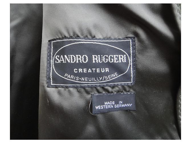 Autre Marque Sandro Ruggeri Cappotto Loden lungo in lana e alpaca, verde - vista 5
