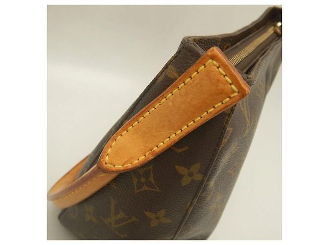 Borsa a tracolla Louis Vuitton Monogram Looping MM Marrone Monogramma - vista 13